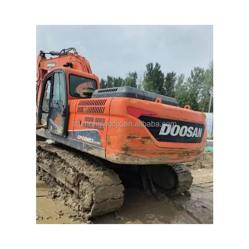 Оригинальный Корея б/у экскаватор 20ton Doosan DX225 DX220 DX200 гидравлический гусеничный 22ton