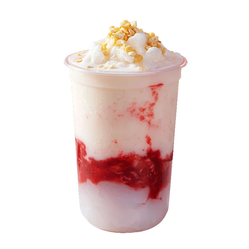 U Shaped Disposable Plastic Cup PET Cup 500ml 700ml Disposable Coffee Beverage Cup For Cold Drinks
