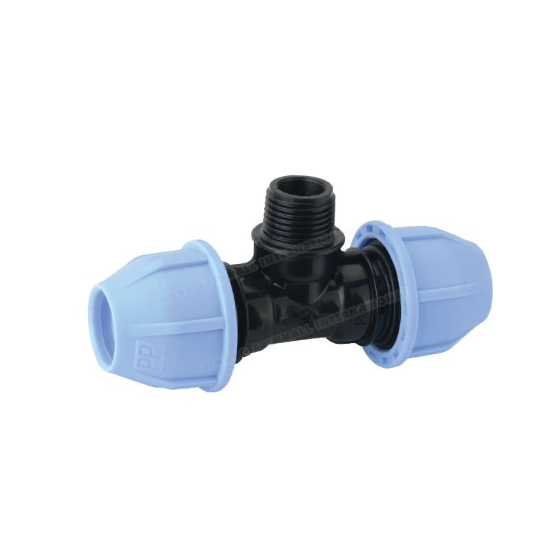 Pipe PP Compression 20mm Coupling Fittings Plastic Clamp Saddle For Water Supply Free Sample Drip Irrigation Quick Connector