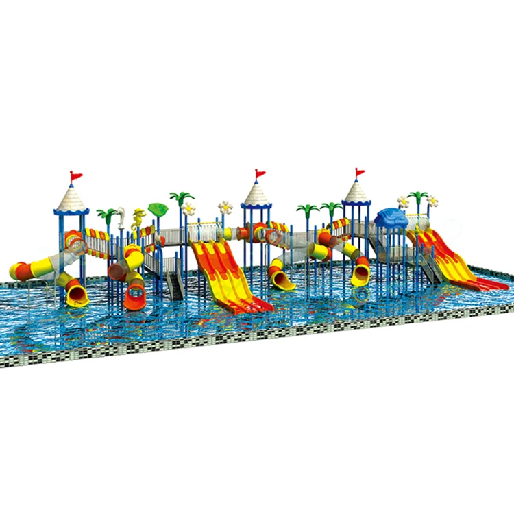 Outdoor Playground kids sports and entertainment slip slide Fiberglass tube Water park equipment
