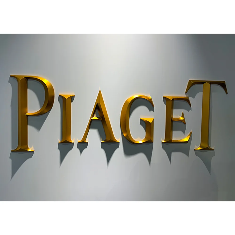 Wall Mounting Screw Rod Non-luminous Decorative Marque Stainless Steel Solid 3D Letter Sign
