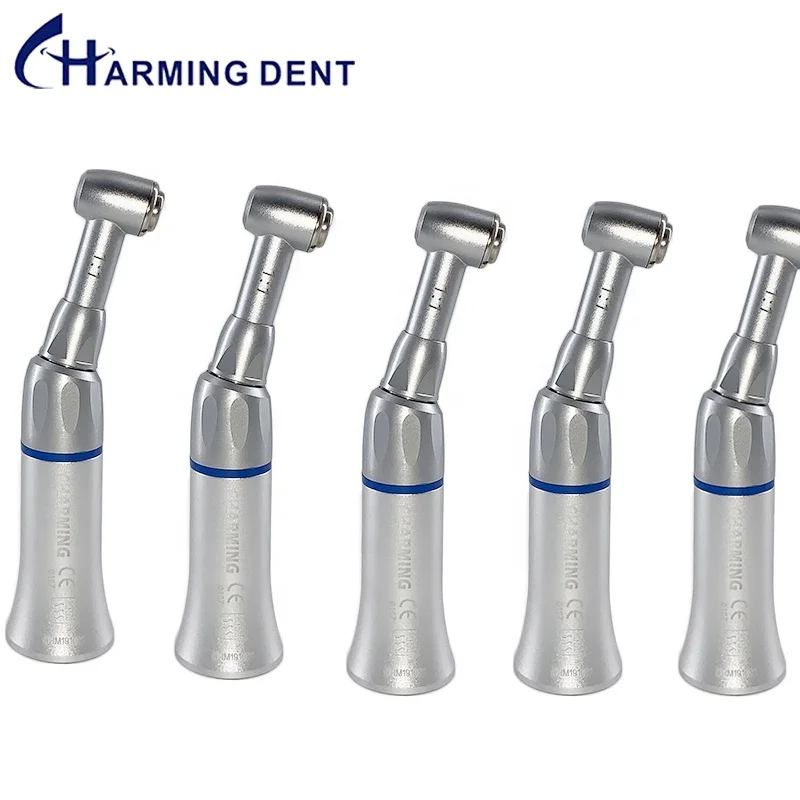 Charming dental low speed contra angle hand piece external spray push button slow speed air motor handpiece