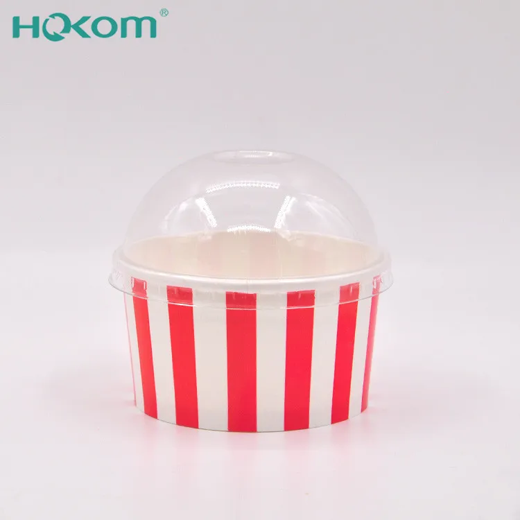 trending products 2024 new arrivals PE coated yogurt cups striped ice cream cup walls ice cream