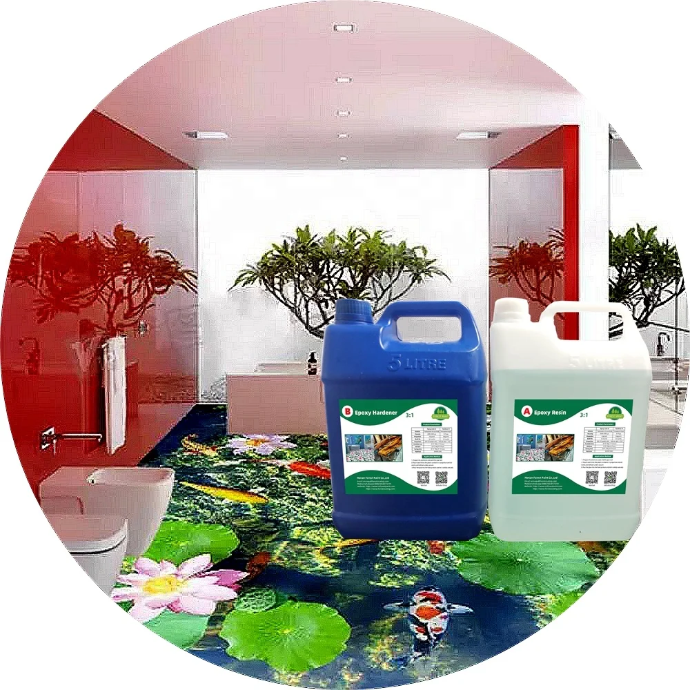 Однотонное самовыравнивающееся напольное покрытие из эпоксидной смолы с защитой от УФ-излучения прозрачный дизайн для всей