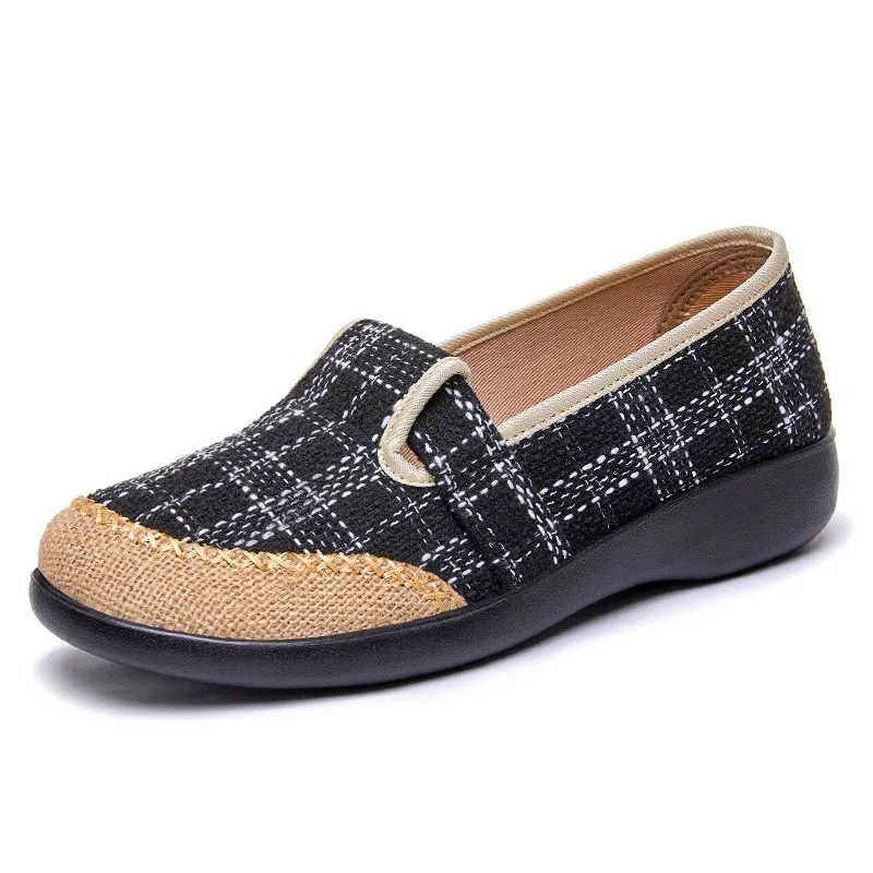New straw woven casual shoes students single shoes walking women shoes