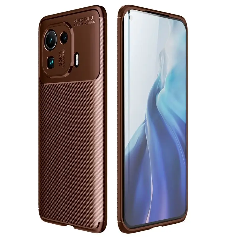 Mobile Phone Accessories Soft Carbon Fiber Back Cover Case For Xiaomi Mi 11 Pro 11 Ultra 11 Lite POCO X3 F3