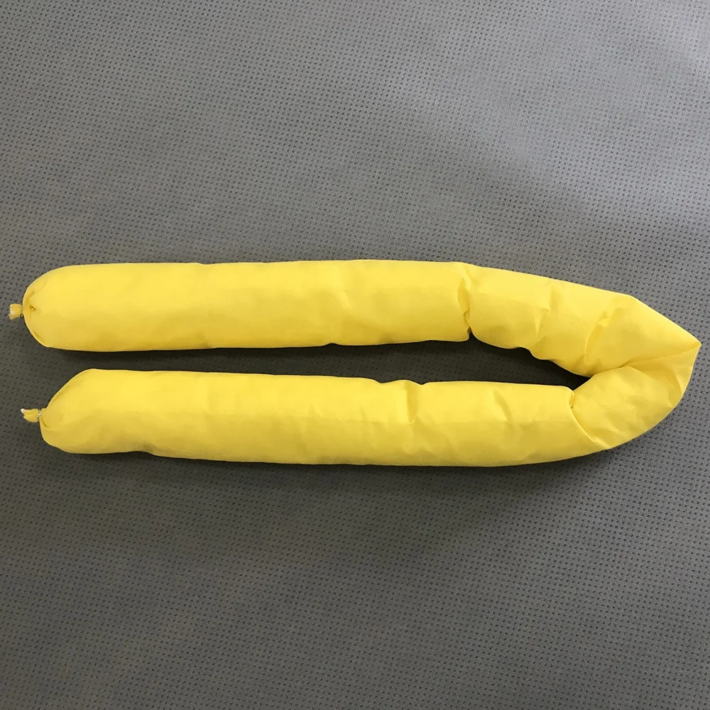 100% PP Liquid Diatomac Mat Industrial Hazmat Oil Absorbent Booms For Spill Control