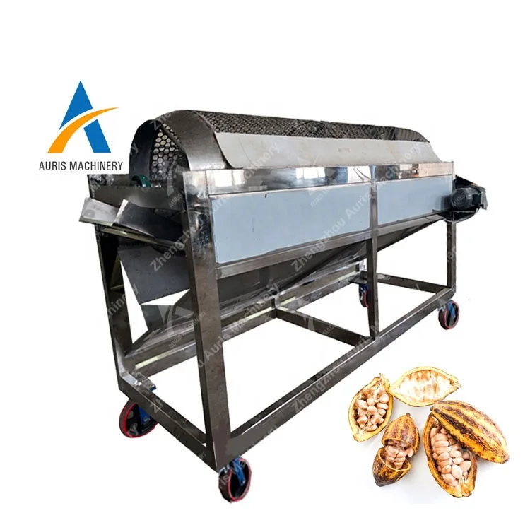Fresh cocoa pods breaker machine cacao pod huller machine