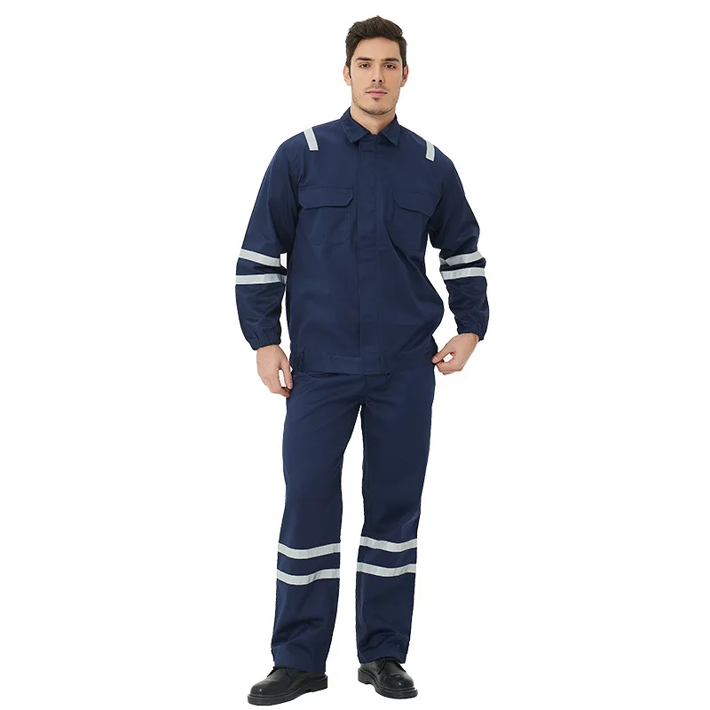 Multi Functional Soft Shell Colourful Navy Coverall Uniform fireproof work clothes for construction workwear overalls