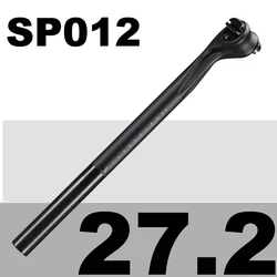 OG-EVKIN SP-012 Carbon Seatpost 27.2/31.6MM Seat Tube Post 400mm Length Black Matte UD Bicycle Parts For Mountain Bike Road Bike