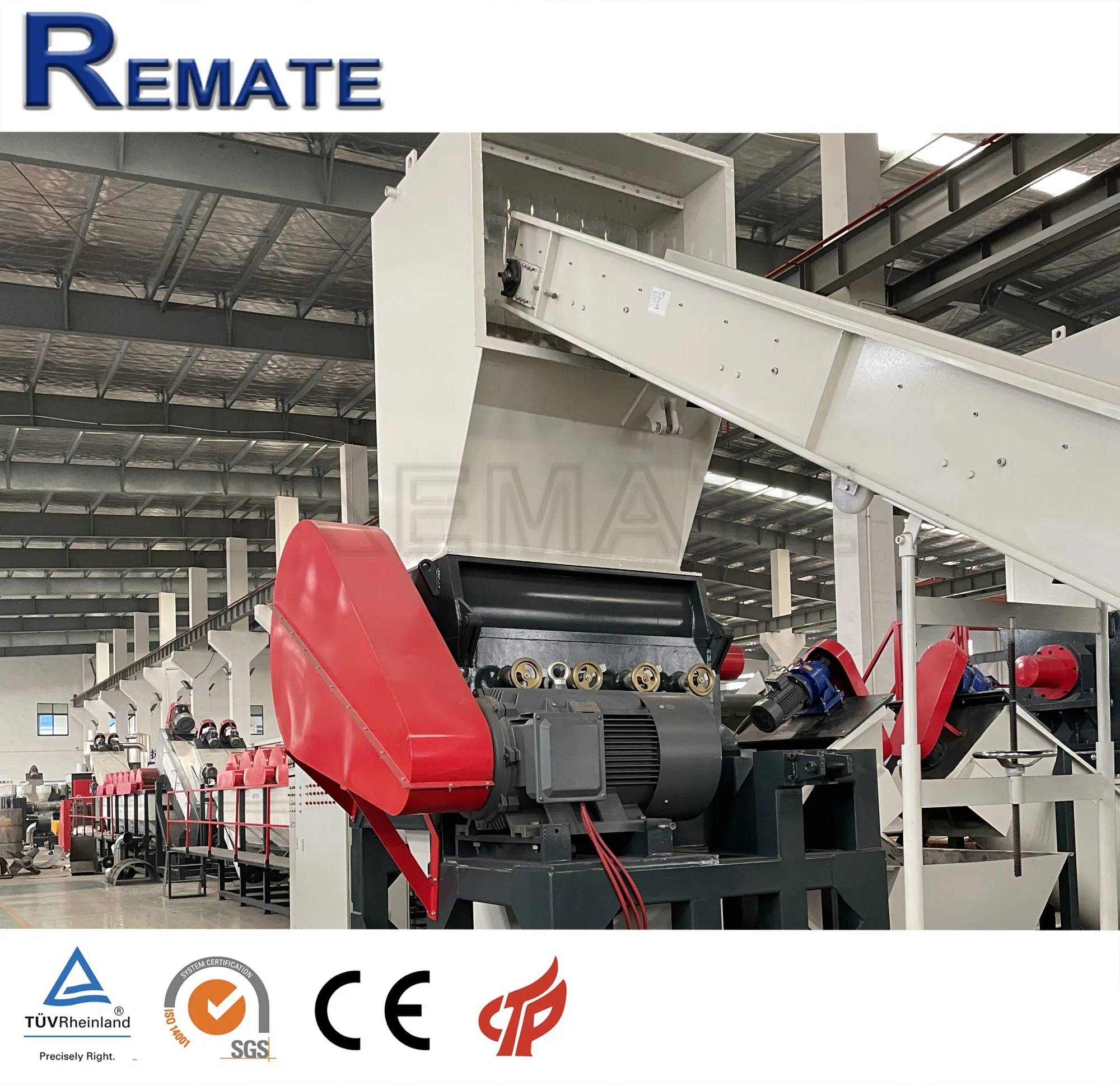 2000kg waste plastic PET bottles recycling washing line and crushing machine bottle crusher from remate