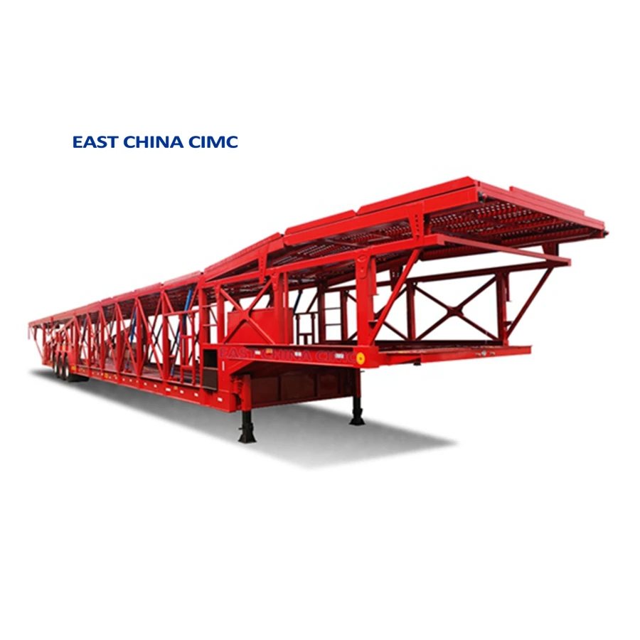 2-3axles Double Deck Auto Car Carrier Semi Truck Trailer for 6-10 Cars Transport