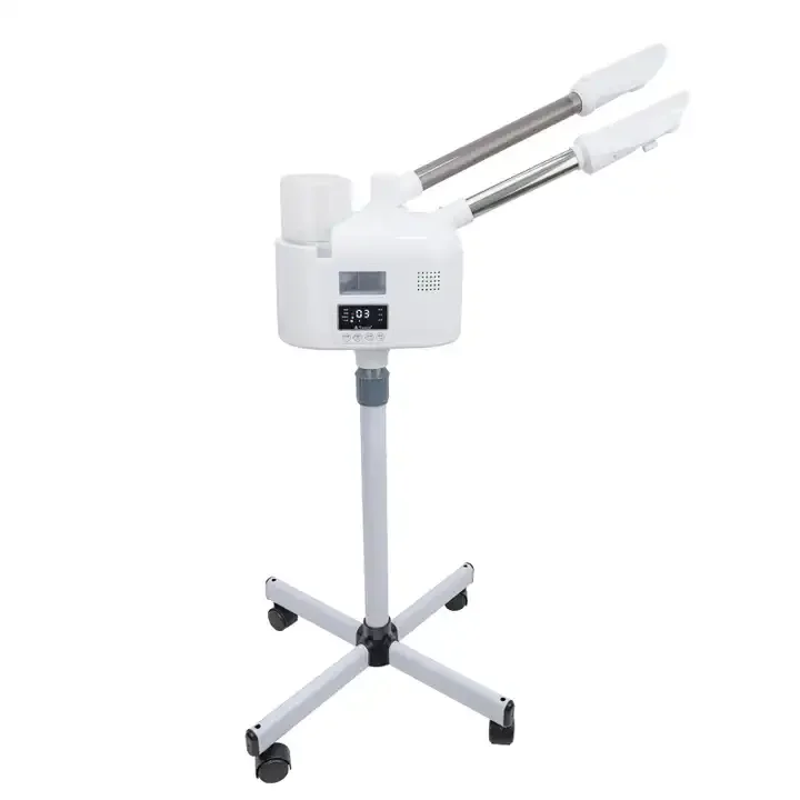 Beauty Salon 360 Degree Rotating Ozone Light 2 in 1 Hot and Cool Facial Steamer