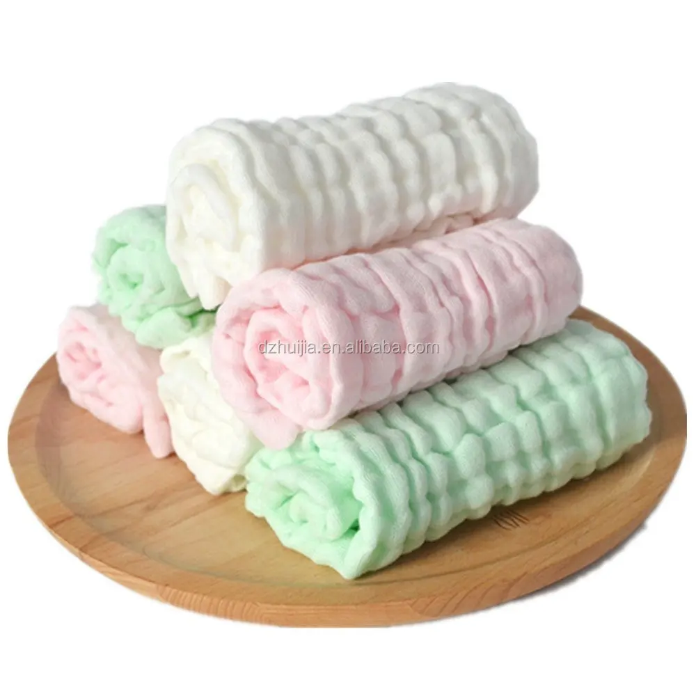 Custom Cotton Baby Muslin Washcloths Small Baby Towel Bath Baby Waffle Face Towel