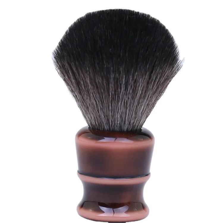 
men shaving kit barber brush resin handle synthetic hair knot shaving brush 