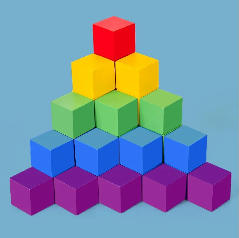 Wooden Puzzle Brain Teasers Toy Tangram Jigsaw Russian Blocks Board Game Montessori Educational Toy Intelligence Colorful 3D