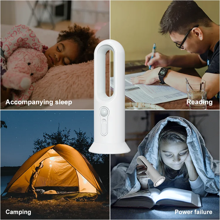 New motion sensor induction light wireless usb rechargeable battery torch light night light for bed room