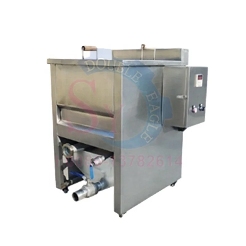 Automatic Discharge Gas Corn Dog Frying Machine Water-Oil Mixed Puffed Snacks Peanut Potato Chips Deep Fryer Equipment