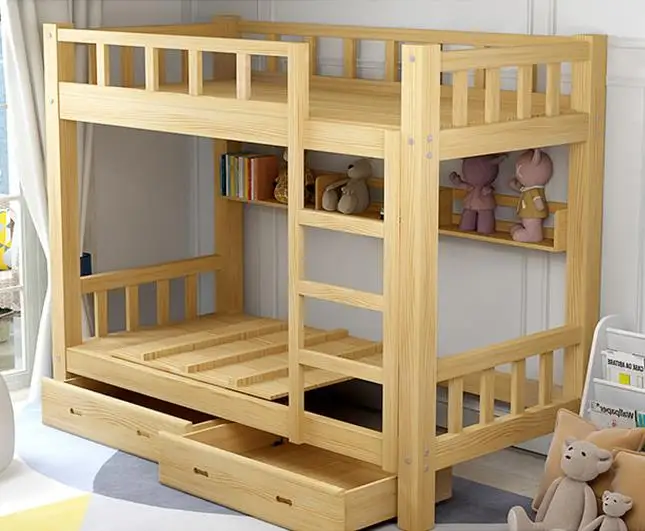 Wholesale Solid wood children bunk bed bunk beds kids bunk beds wooden