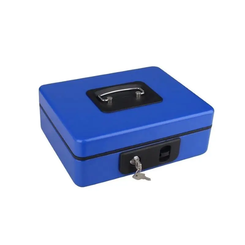 Factory Wholesale Portable Metal Cash Money Safe Box Lockable Money Cash Box,Decaller Small Money Box