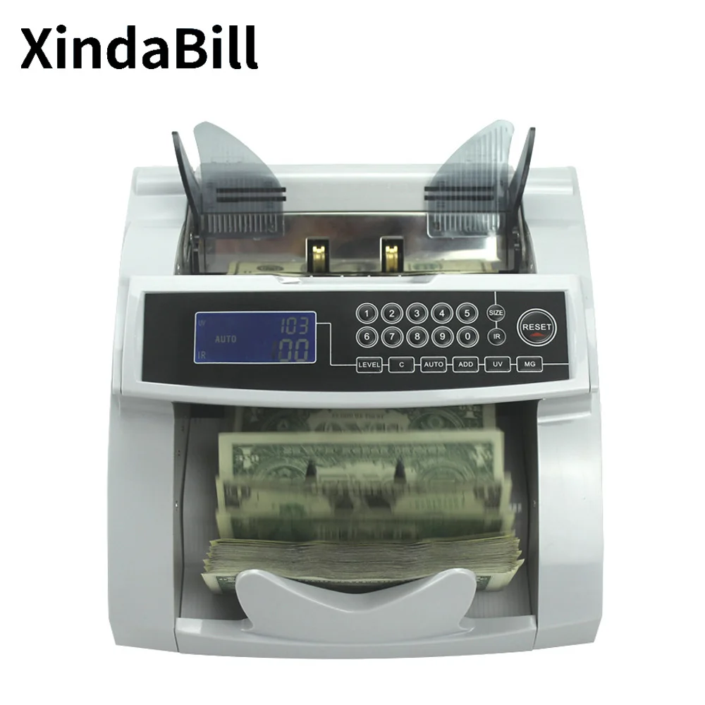 Xindabill XD-6200 счетная машинка для денег Новое поступление ультрафиолетовым излучением ИК-банк торговли использования мультивалютный Примечания наличных счетно-Денежная машина детектор