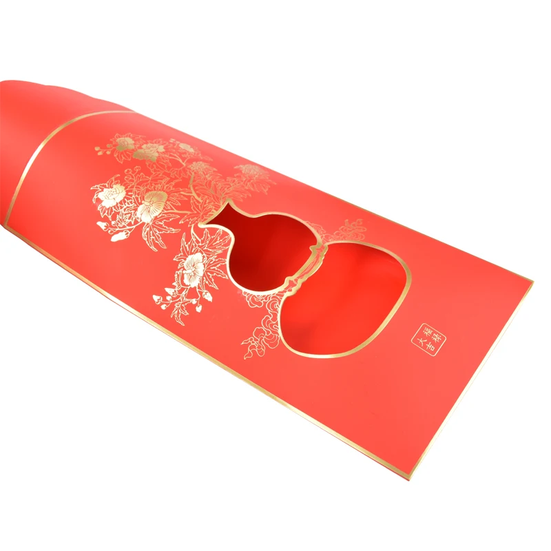 2022 Chinese New Year custom red packet red envelope hot stamping red packet envelopes gold foil