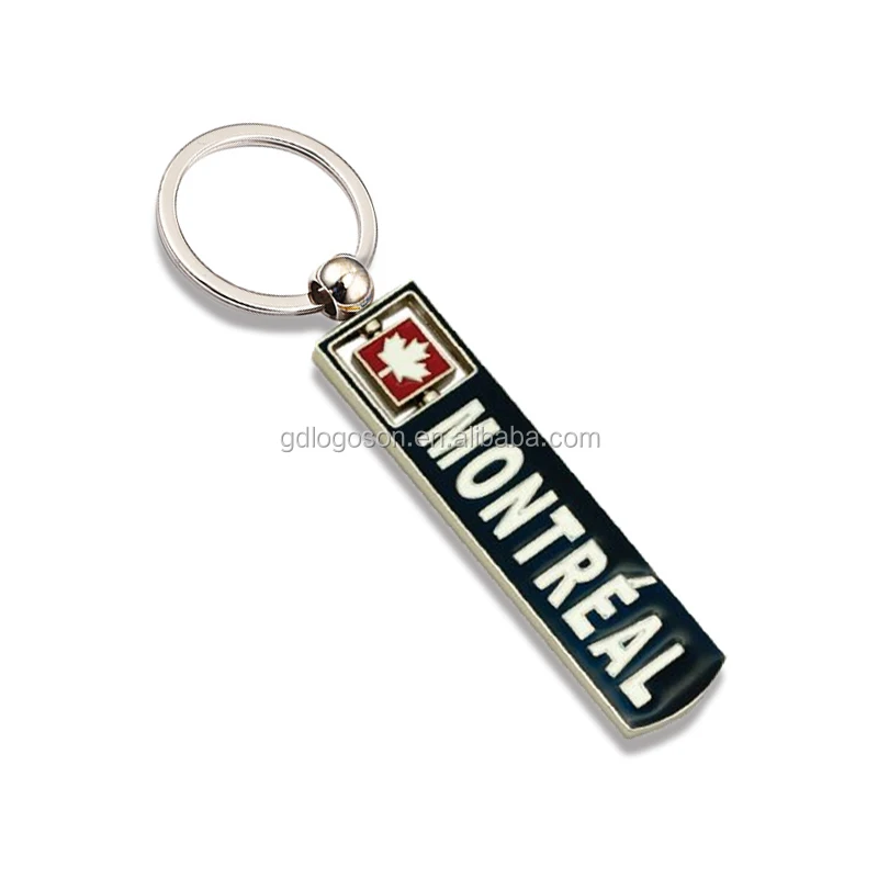 Zinc Alloy Canada Quebec Key Chain Mini License Plate Montreal Souvenir Keyring Keychains for Gift Shops