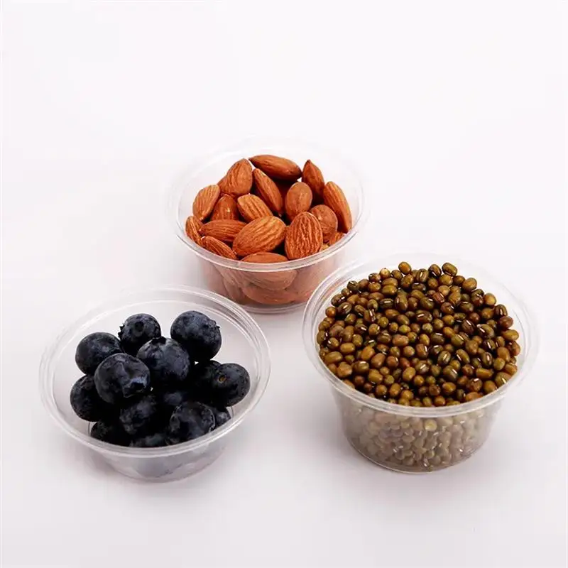 China Factory Custom Size Dipping Sauce Cup Disposable Plastic Food Container Mini Dessert Cups With Lids