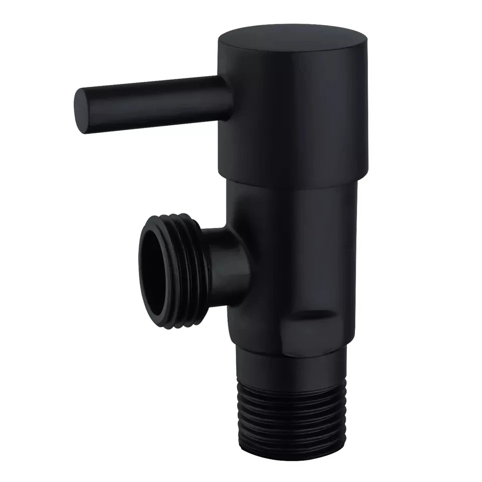 Empolo brass angle stop valve 1/2 Durable Shock Resistant toilet Angle Valve Bathroom