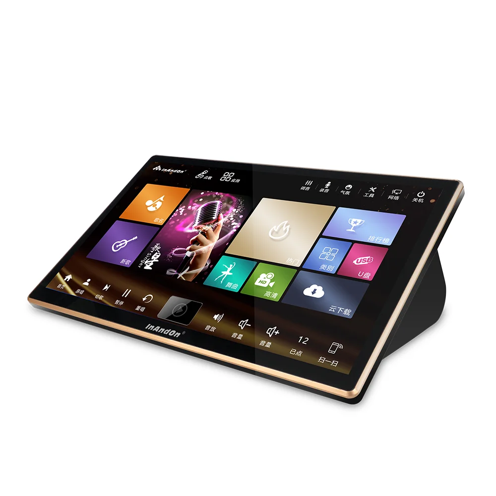 Wholesale 18.5' Touch Screen InAndOn Karaoke 6TB Mini Karaoke Player Karaoke Machine with Amplifier