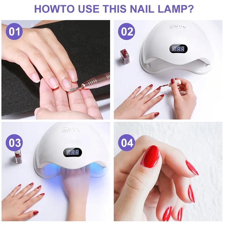 Портативная УФ-лампа для сушки ногтей, перезаряжаемый аппарат для сушки гель-лака