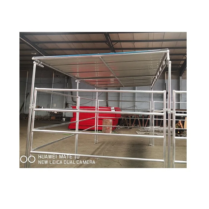 5*5*2 3 м оцинкованная портативная панель и ворота/лошадь с цветной стальной крышей