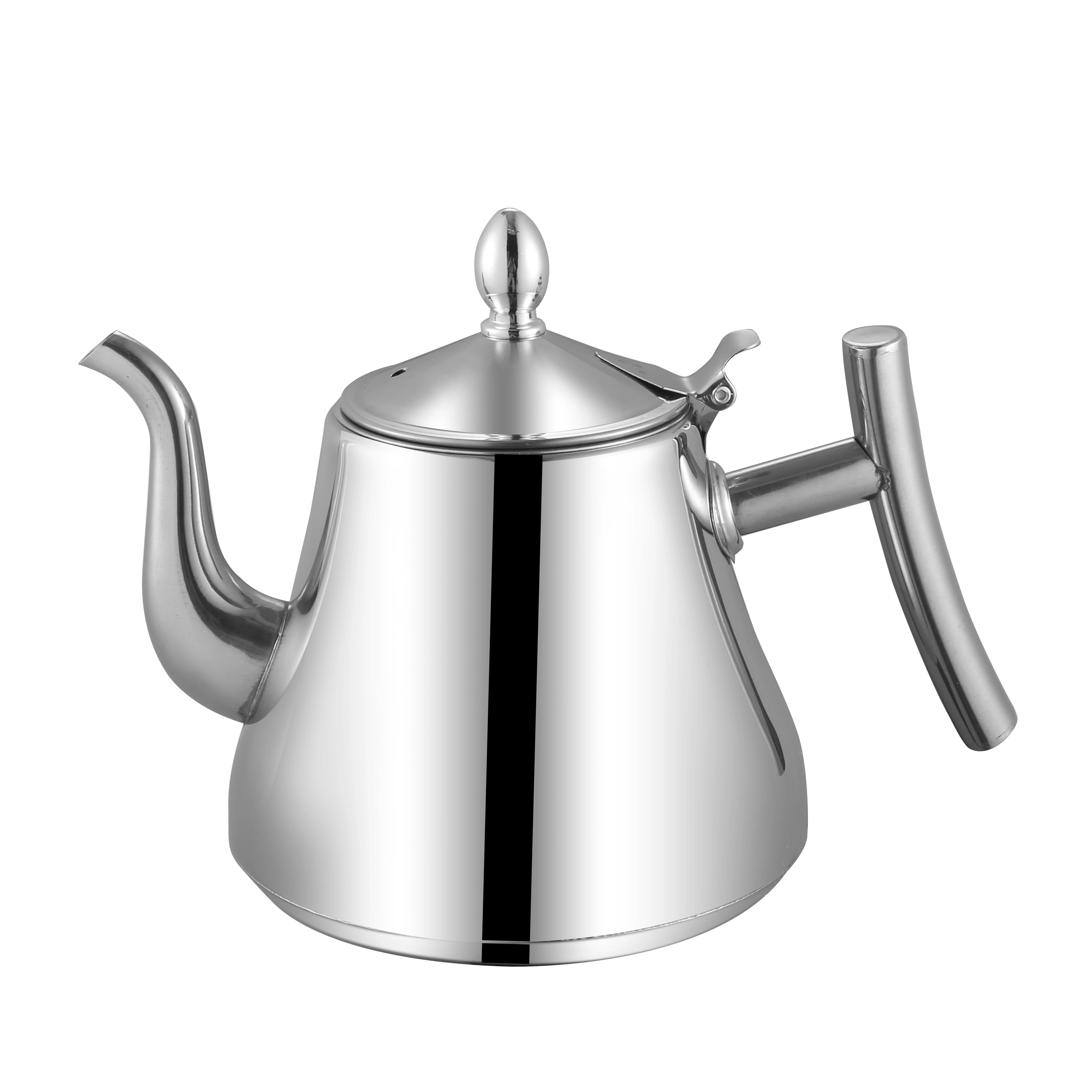 New Arrival 1/1.5/2L Stainless Steel Turkish Coffee Drip Tea Kettle Whistling Kettle Tea Pot For Office Home Outdoor