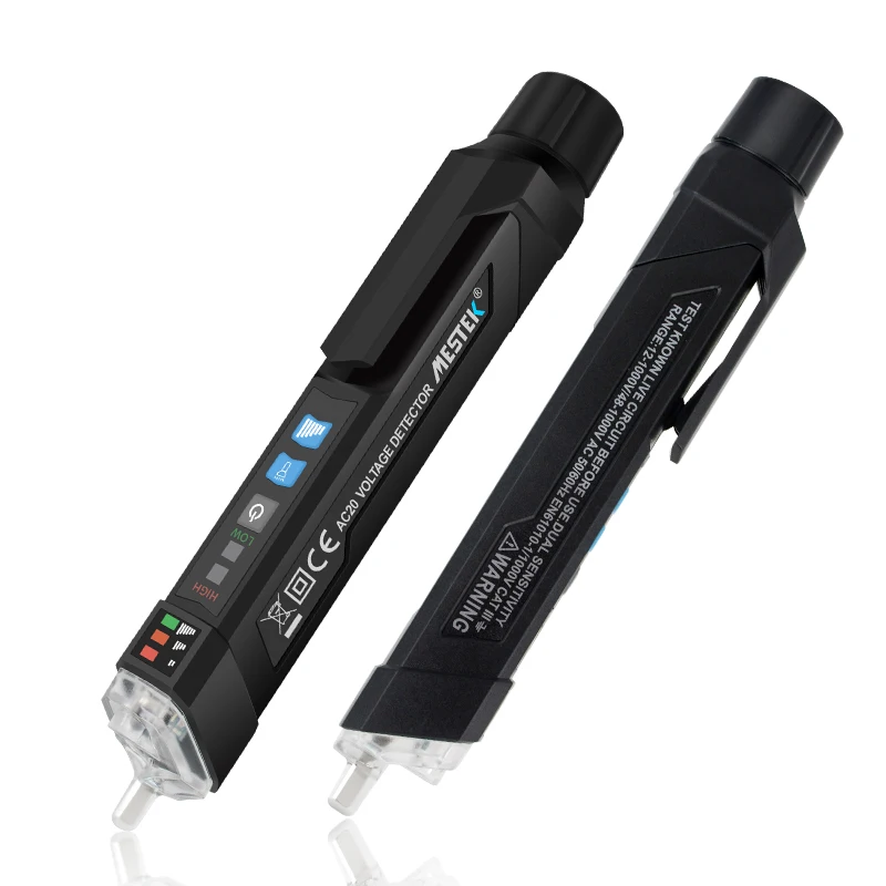 Non-contact Voltage Detector AC Alarm Meter Tester IP67 12V~1000V or 48V~1000V AC20 Digital Test Pencil