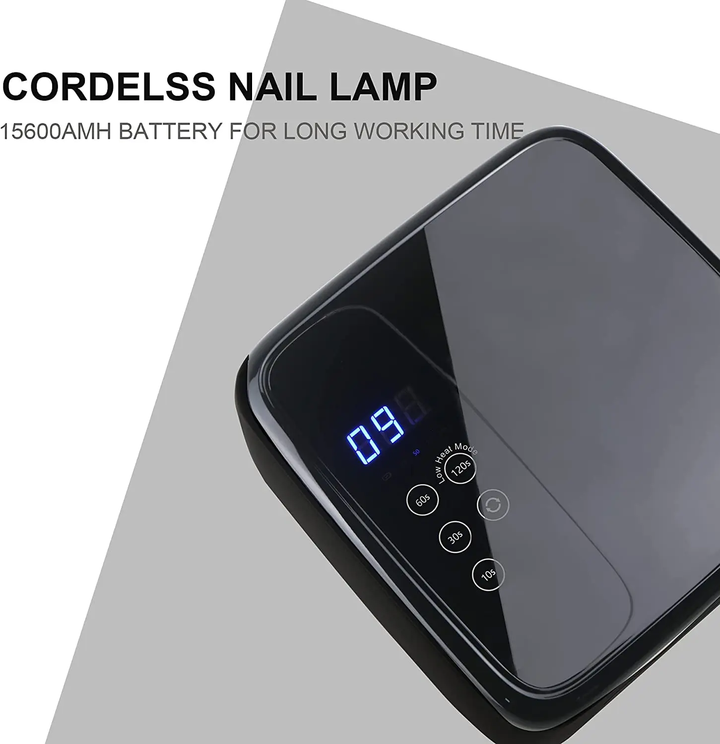 72W Cordless UV LED Nail Dryer ,Nail Polish Curling Lamp for All Gel Nail Polish,
