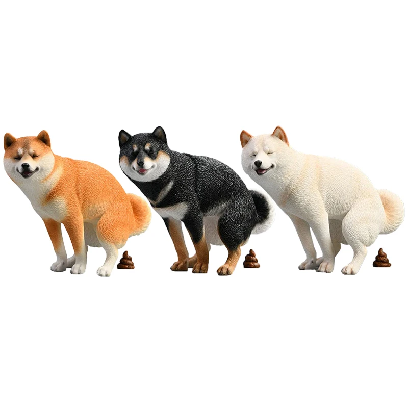 Оригинальные креативные домашние предметы интерьера моделирующая фигурка животного полирезиновая половинчатая статуя в виде Сиба-ину