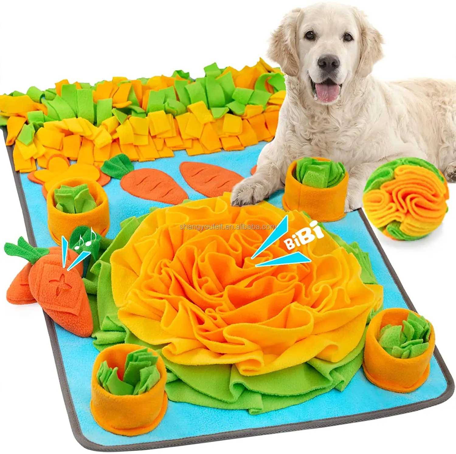 Dog Snuffle Mat Pet Nose Work bowl Feeding Slow Food Mat for pets Puzzle Snuffle Mat