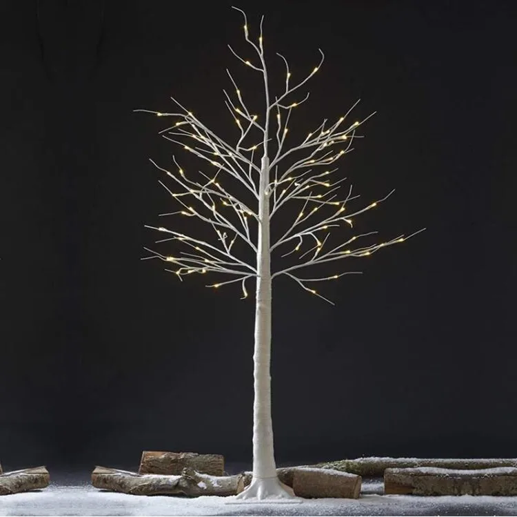 Custom Lighted Trees for Weddings Birch Christmas Decoration Tree Light