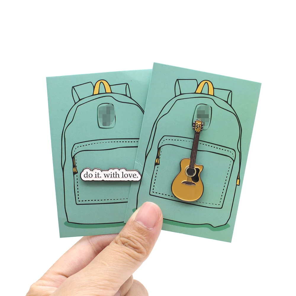 Professional Custom Logo Metal Badges Fashion Clothes Brooch Hat Pins Wholesale Soft Hard Enamel Lapel Pins with Backing Card