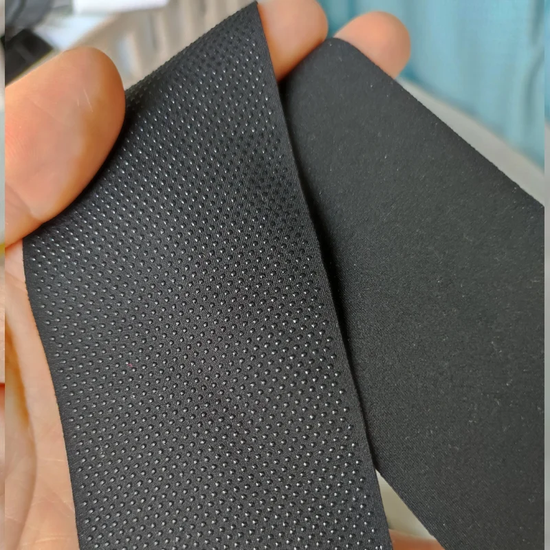 white black cycling jersey silicone dots non slip tapes stretch band elastic webbing for apparel clothes accessories