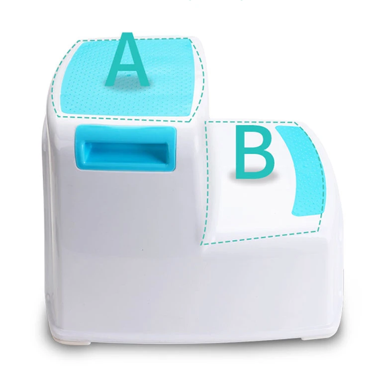 High Quality Portable Baby Sitting Stool Plastic Non-slip Step Stool 2 Step Stool For Kids