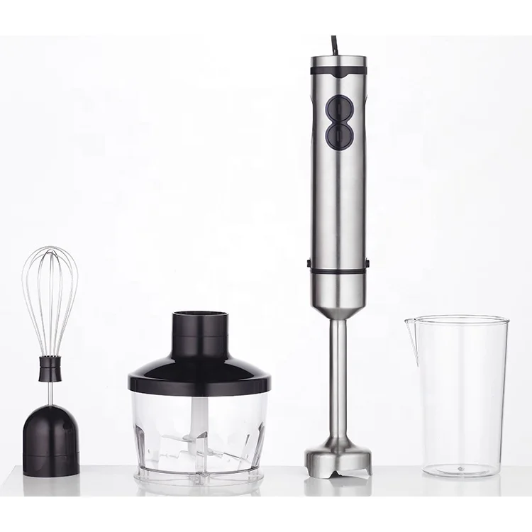 New Design 2-Speeds Household Handheld Stick Blenders Stainless Steel 500W Immersion Mixer Blender 3 in 1 blender chopper mixer