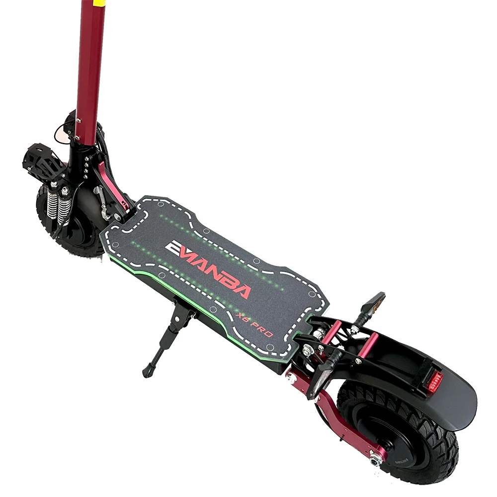 EU USA UK Stock Electric Scooter Bike 48V 21Ah Lithium Battery Fast Speed 50Kmh 2400W Dual Motor E Scooter X6 Pro Scooter