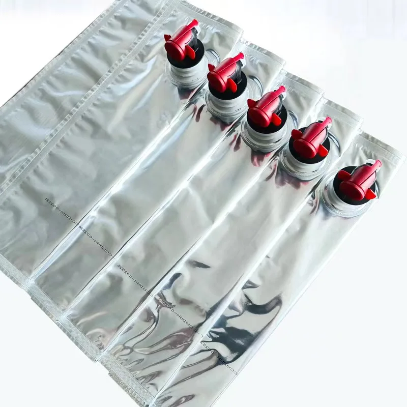 Factory wholesale 4L bag in box with valve 250*450mm environmentally friendly liquid bag for juice/wine