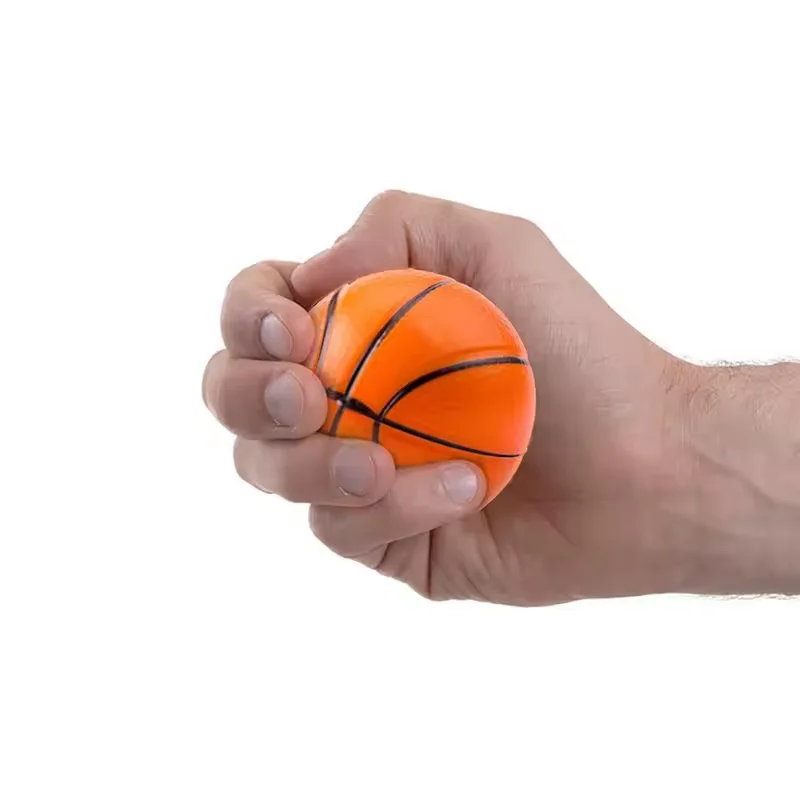 Custom Basketball Stress Ball Mini Foam Squeeze Sports Ball Kids Toy Stress Anxiety Relief Balls for Theme Party