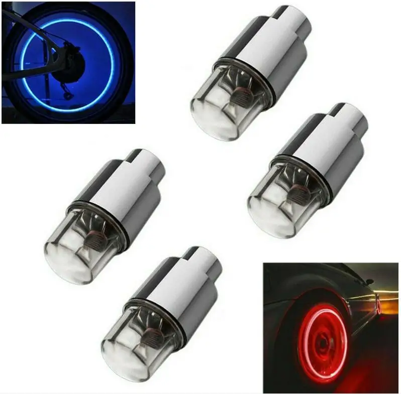 Cycling Lights For Tires Car Wheel Led Light Tire Valve Cap Tire Led Light.