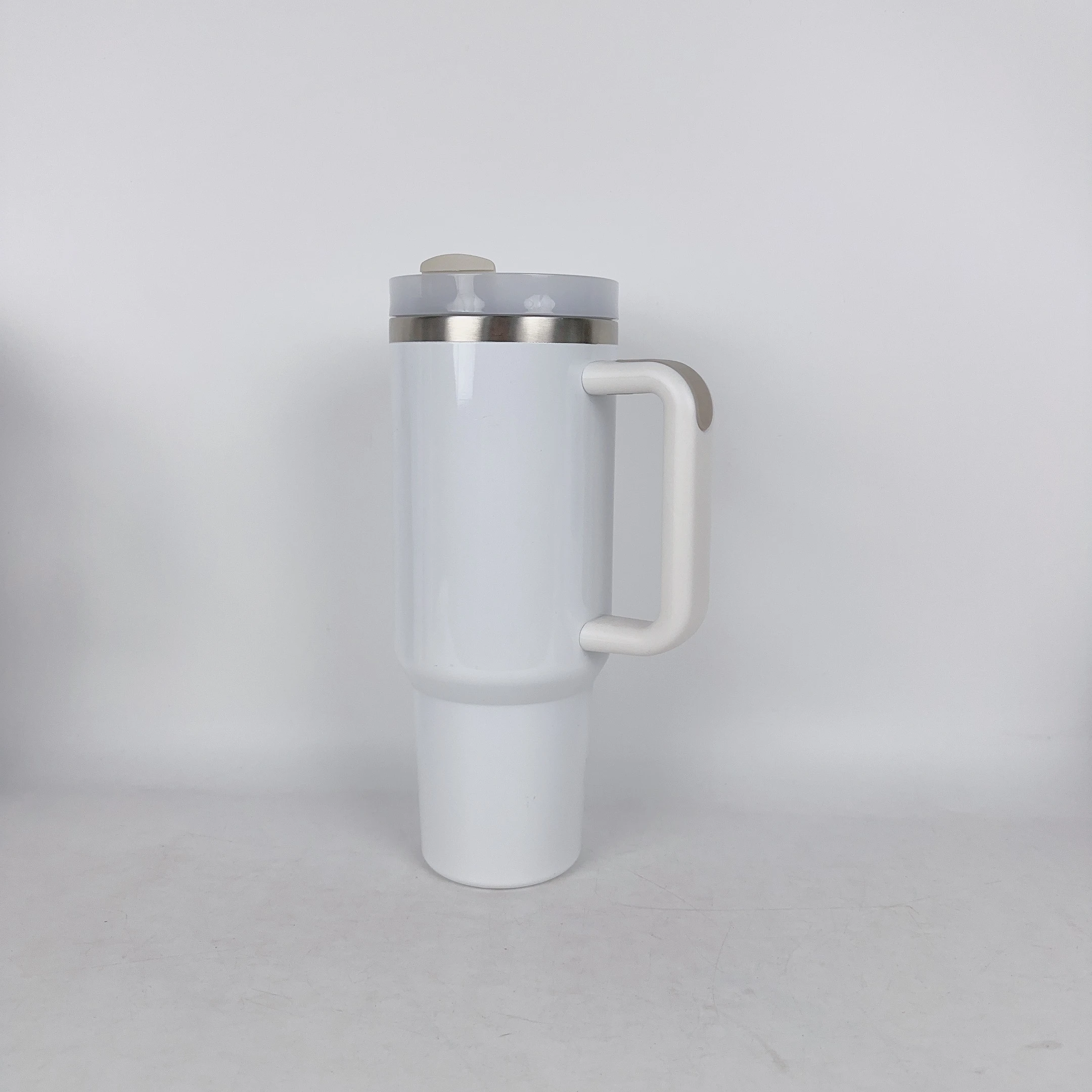 30oz 40 oz Shimmer Adventure DIY Cup Big Sublimation Tumbler Blank White Travel Mug with Handle and Lid