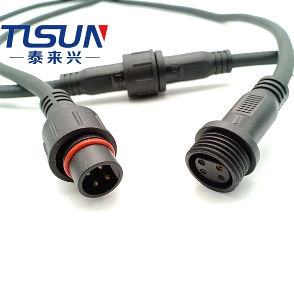 M16 IP65 IP67 IP68 Waterproof Power Connector Cable M16  Connector