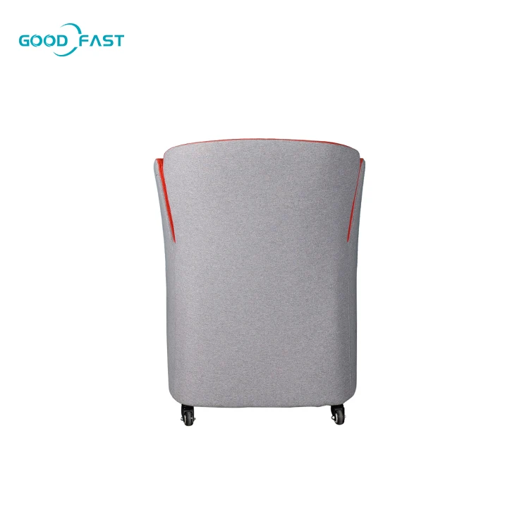 Mid-Century Designer Living Room Furniture Hotel Luxury Office Meeting Room Fabric Conference Arm Lounge Chair with Wheels