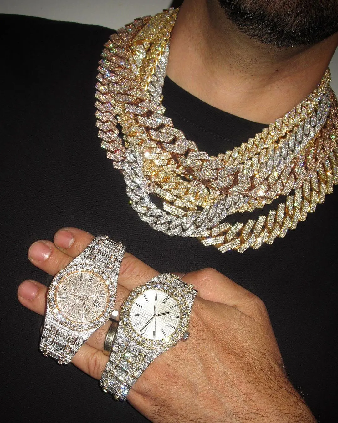 moissanite watch certified jewelry vvs gem Stone Round brilliant Cut White loose natural watch mens